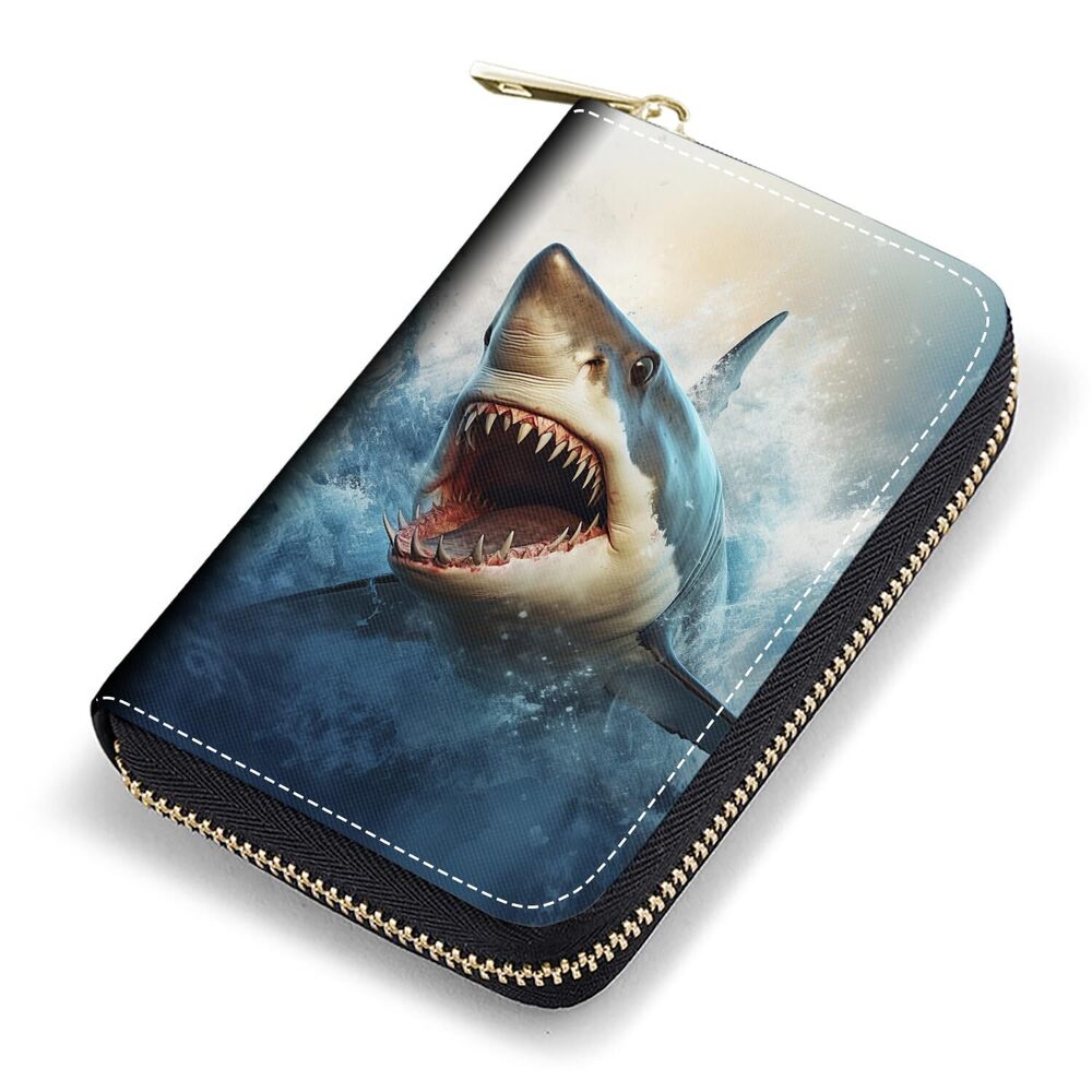 7390 Credit Card Holder, RFID Blocking Small Leather Card Wallet , Credit